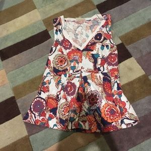 Anthropologie Deletta peplum tank, XS
